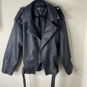 Faux leather jacket!
